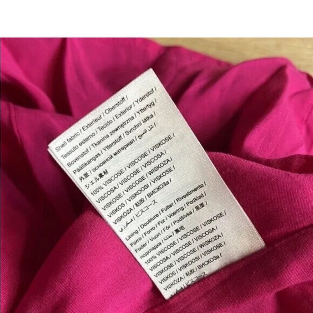 Farm Rio Women’s Pink Leaves Midi Dress NWT $280 - Picture 10 of 13